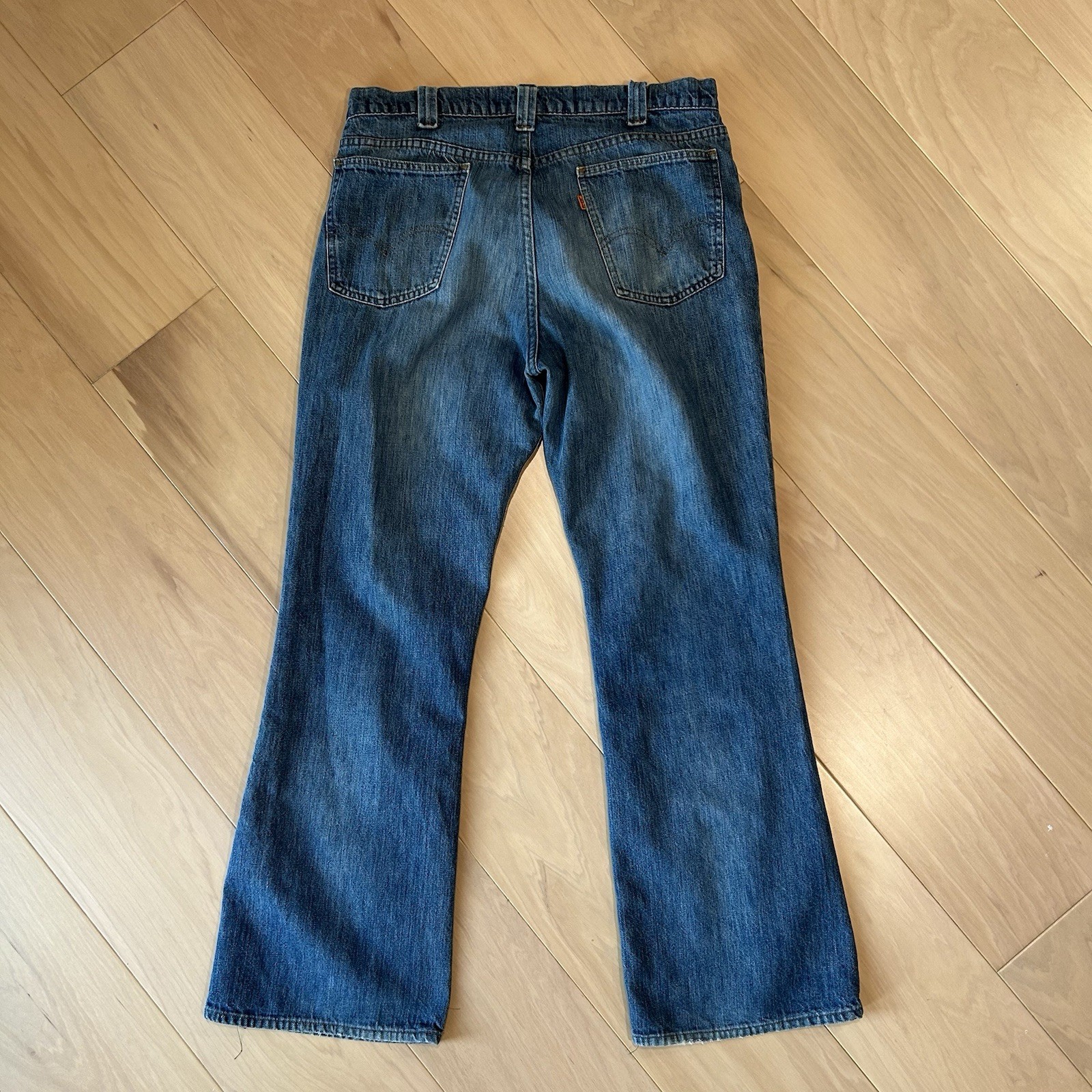 Vintage Levi’s 546 Flare Denim Blue Jeans USA Made 40546-0417 Men’s 34×30