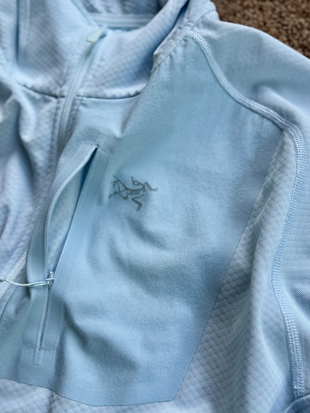Arc’teryx Delta Hoody Men’s Large Daybreak Blue Full Zip Fleece X000007743