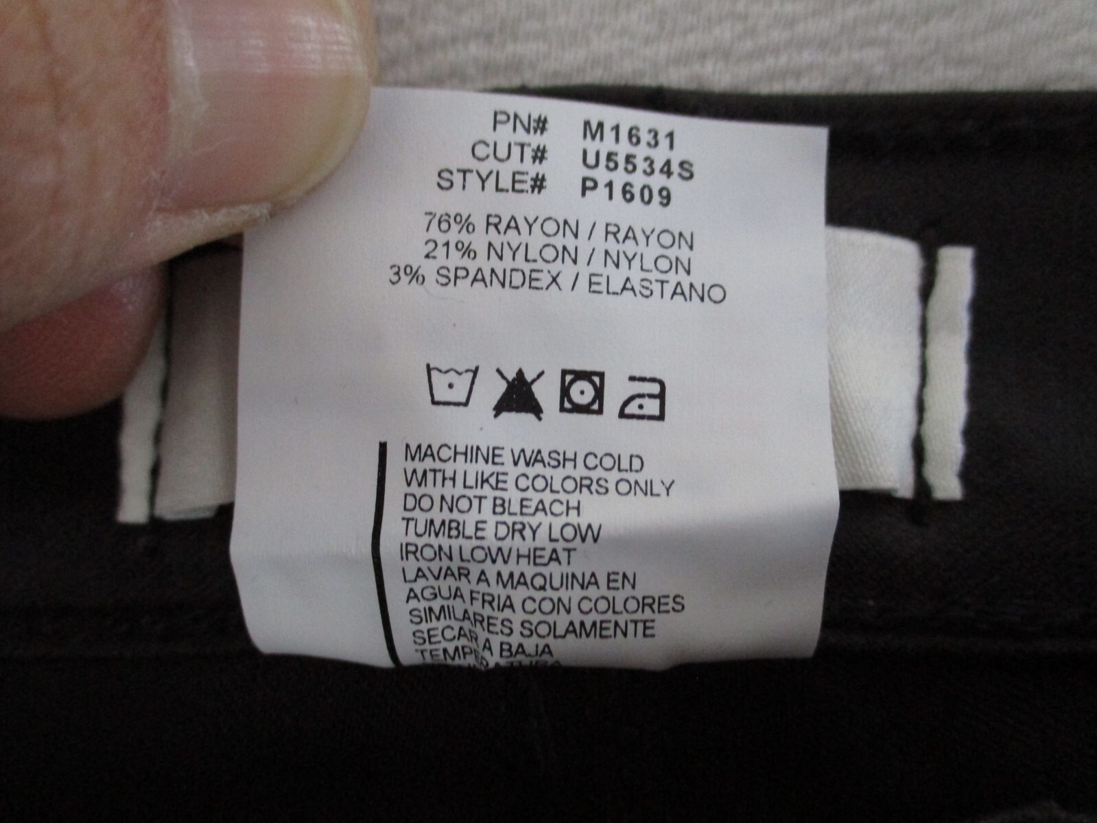 Vibrant MIU Jeans Women’s Size 11 Black Faux Leather Nylon Skinny 29×30 p1609