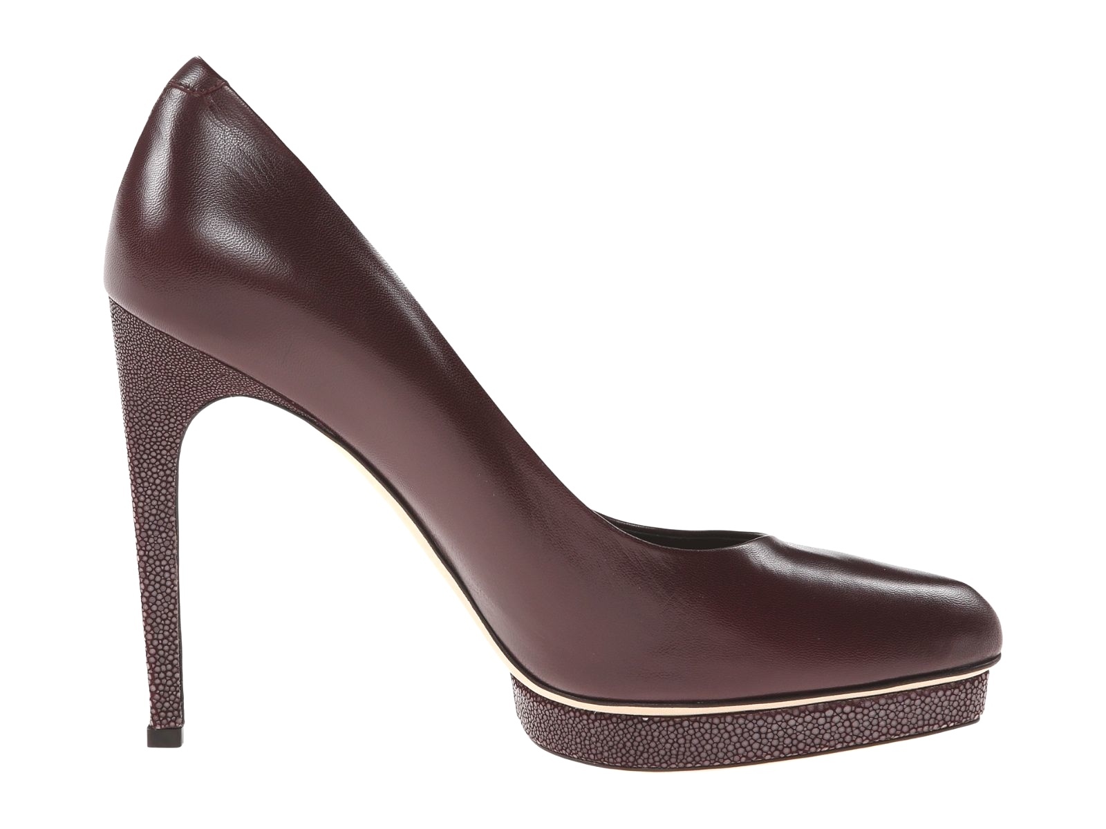 NIB $1195 Calvin Klein COLLECTION DEMI leather heels pump shoes 9 Torch/stingray