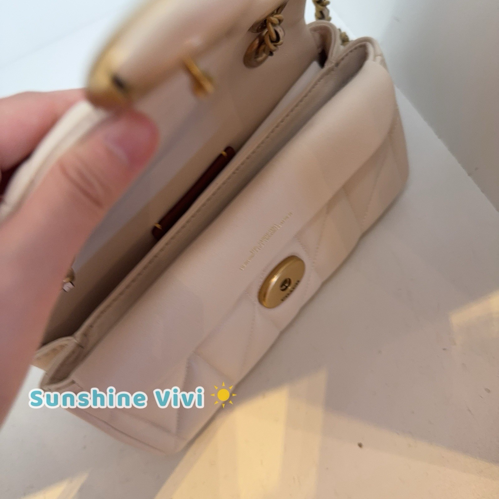 NWT COACH CP149 Tabby Shoulder Bag 20 Quilting nappa Leather Chalk