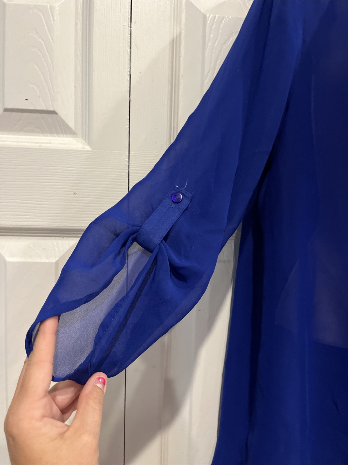 Dressy Truth Bluish Purple Top Size XL