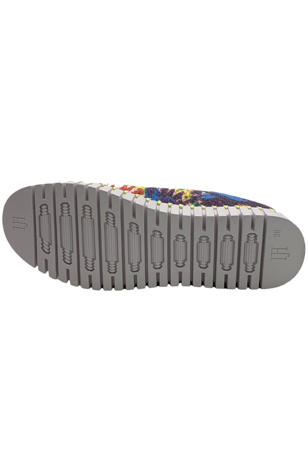 Ilse Jacobsen Perforated Slip-On Shoes Printed Tulip Tie Dye