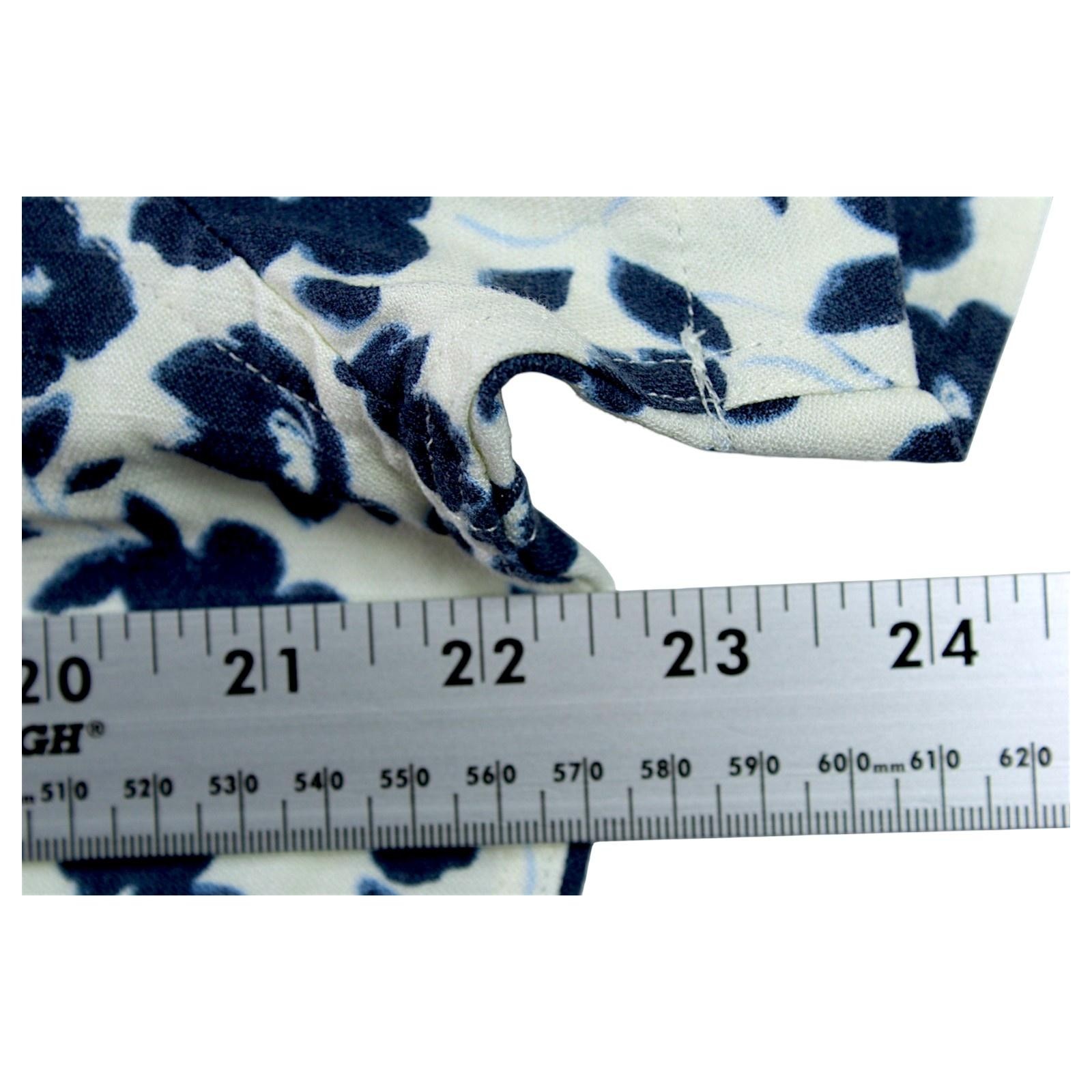 Ted Baker Camp Shirt Mens M Blue Floral Short Sleeve Button Front $150 NEW