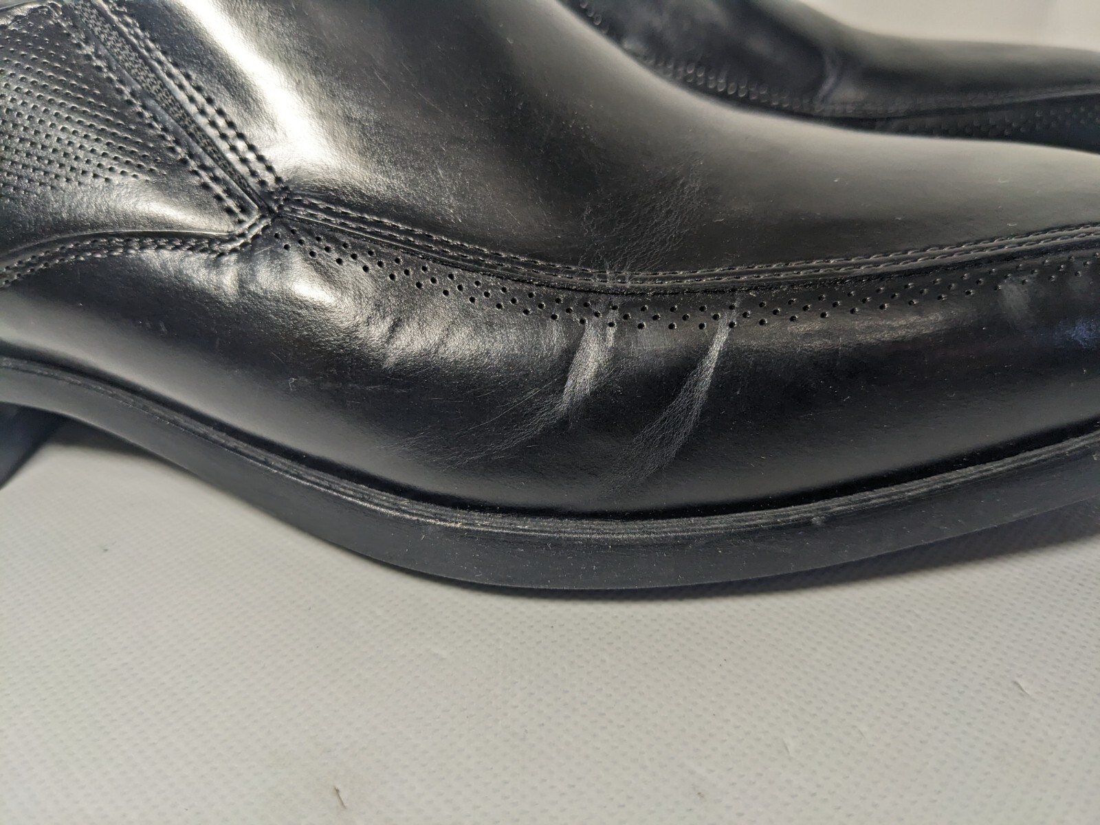NEW- Men’s Size 10M Section X Leather Dress Shoes Slip-on (892SX0005) Black