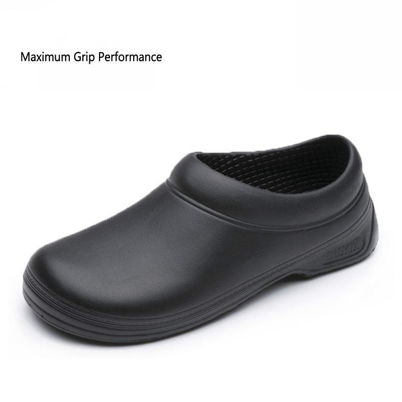 Men’s Work Clogs Non-slip Shoes Slip Oil Resistant Mules Slippers Lightweight