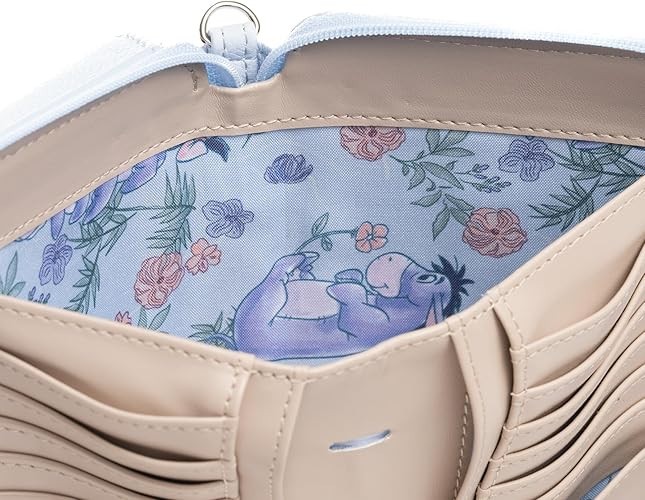 Crossbody Wallet Disney Winnie the Pooh Eeyore Cell Phone Wristlet Purse NEW