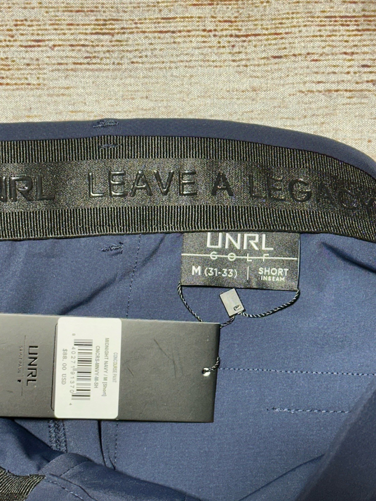 UNRL Men’s Medium Concourse Pant – Brand New Navy Blue