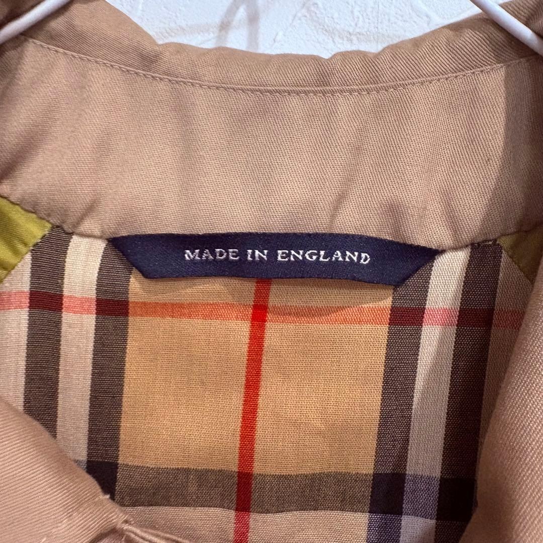 Made in England Burberry London Nova Check Long Trench UK8 All Over Pattern