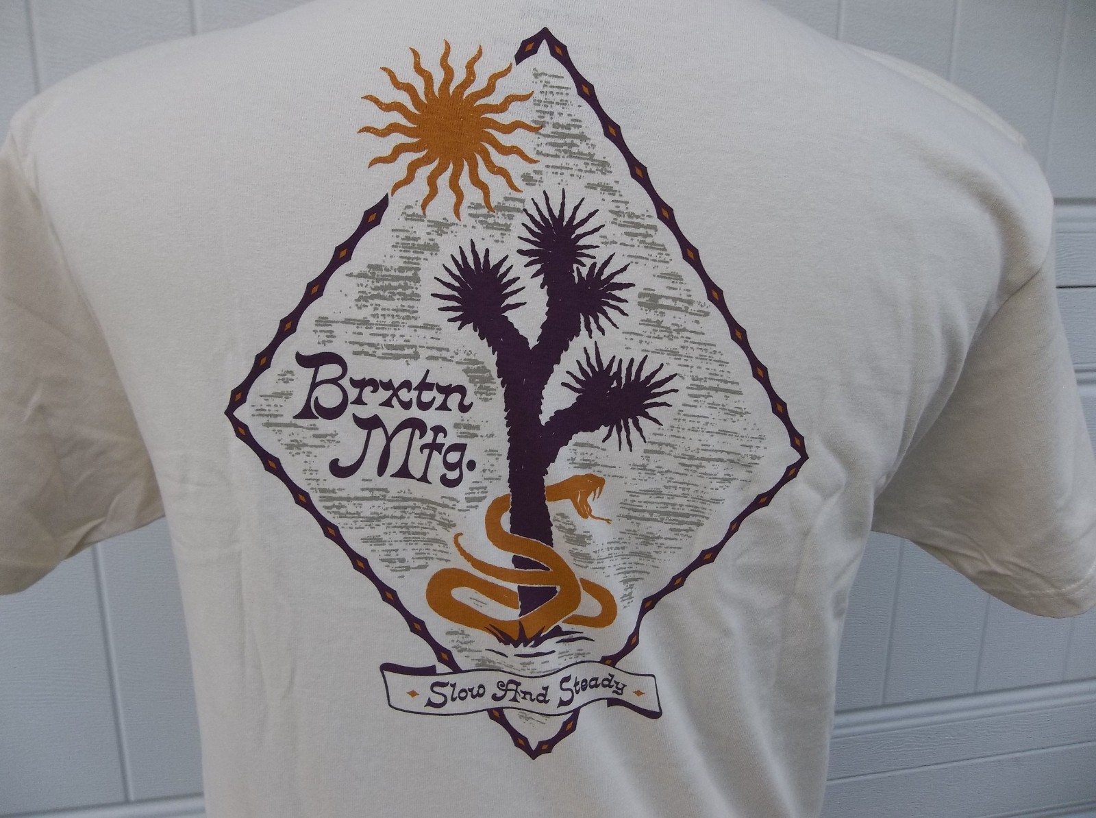 NWT MEN’S BRIXTON SLOW & STEADY T-SHIRT.MEDIUM.BRAND NEW FOR 2026.