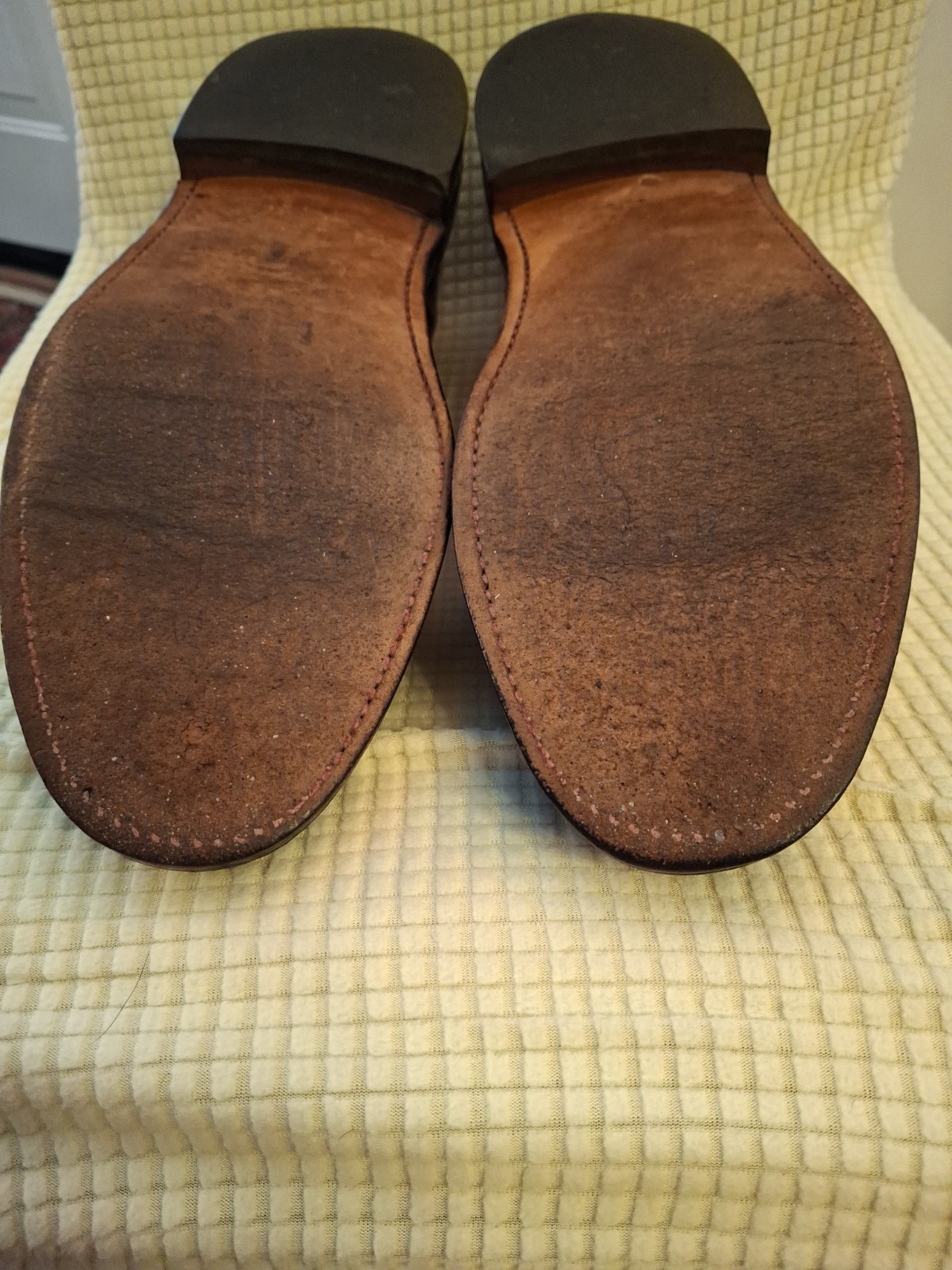 Vintage Bostonian Men Oxblood Oxfords Leather Uppers, Lining & Soles 10 D/B US