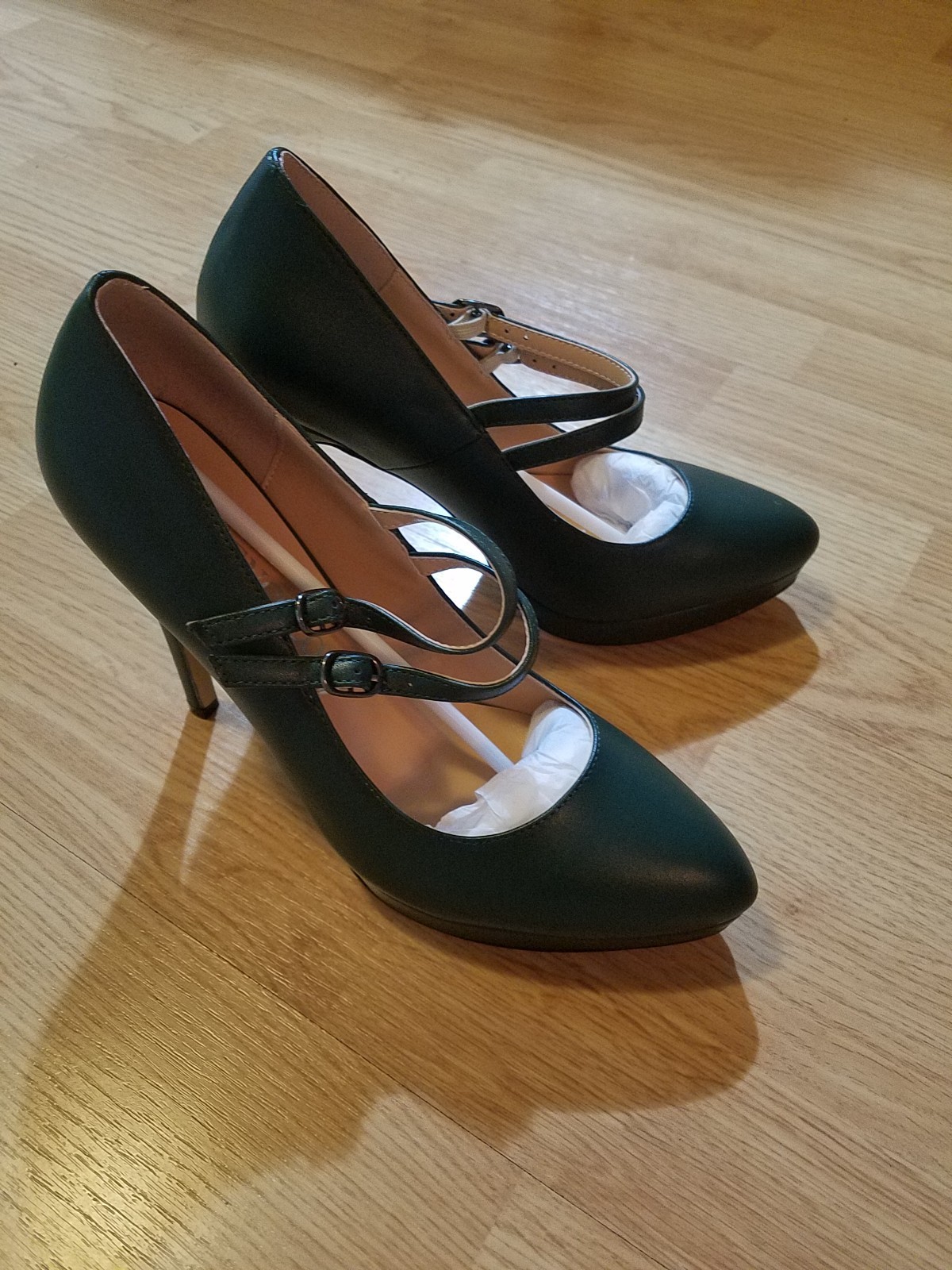 MODENCOCO 8.5 Buckle Stilettos 4.7 inch