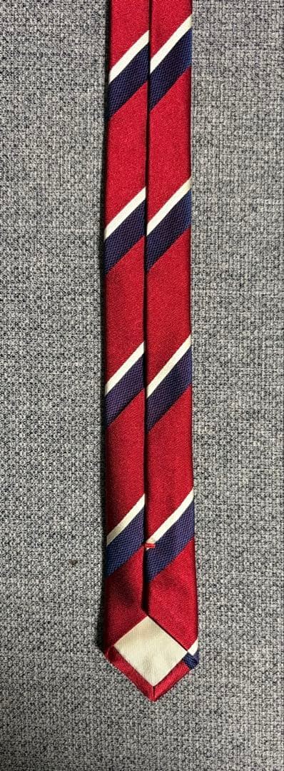 Prada Striped Red Tie 7cm Wide Unused, Suit Accessory, Made in Italy