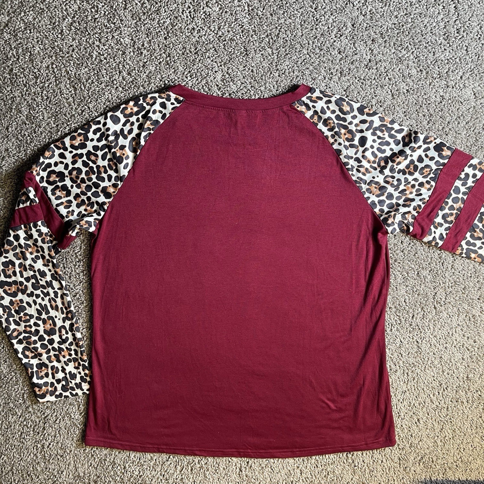 Leopard jersey Varsity Stripe Tee Top XXL Streetwear sporty cheetah Streetwear