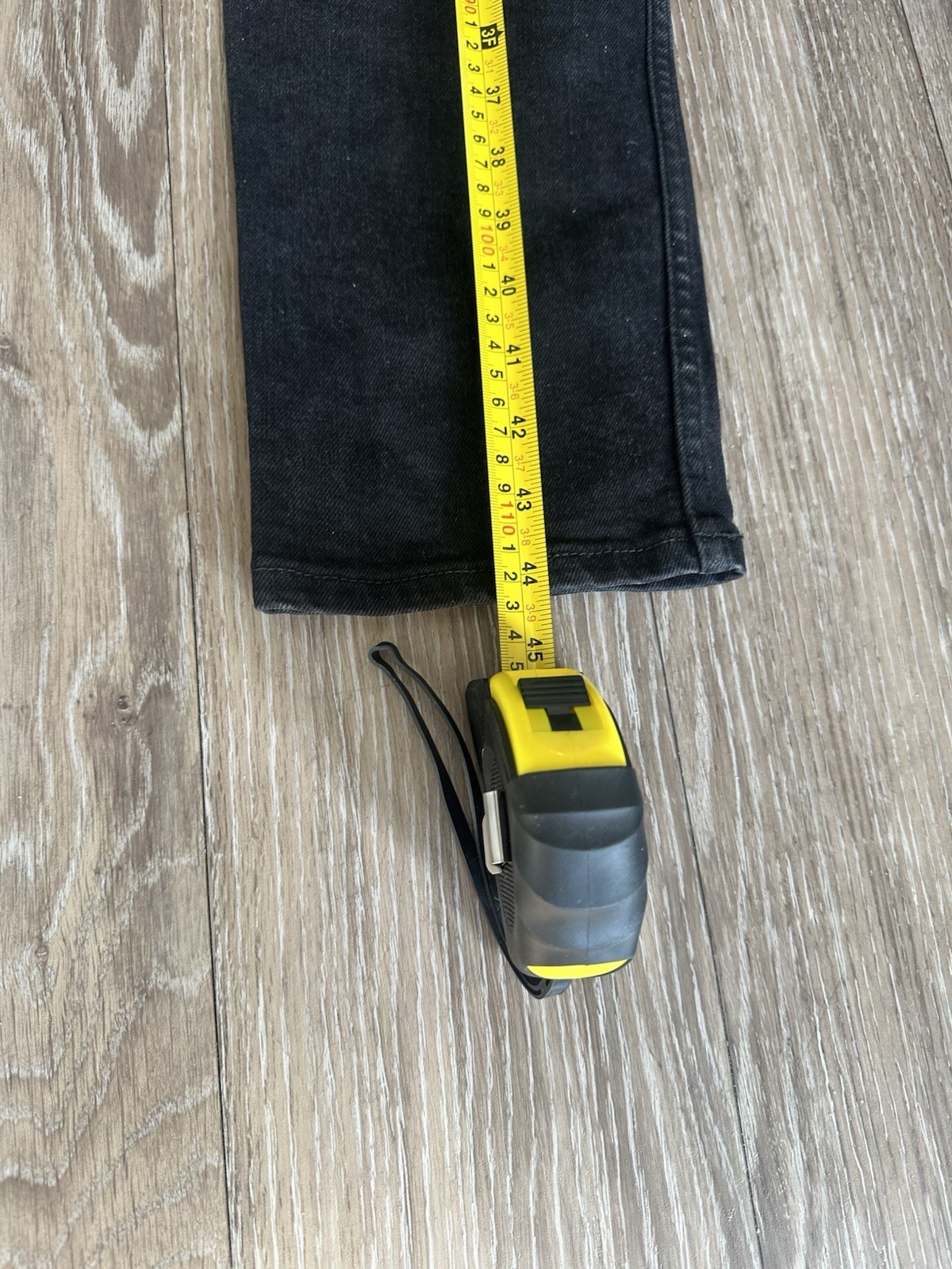 Ksubi Men’s Black Skinny Slim Fit Distressed Logo Denim Jeans Size 34