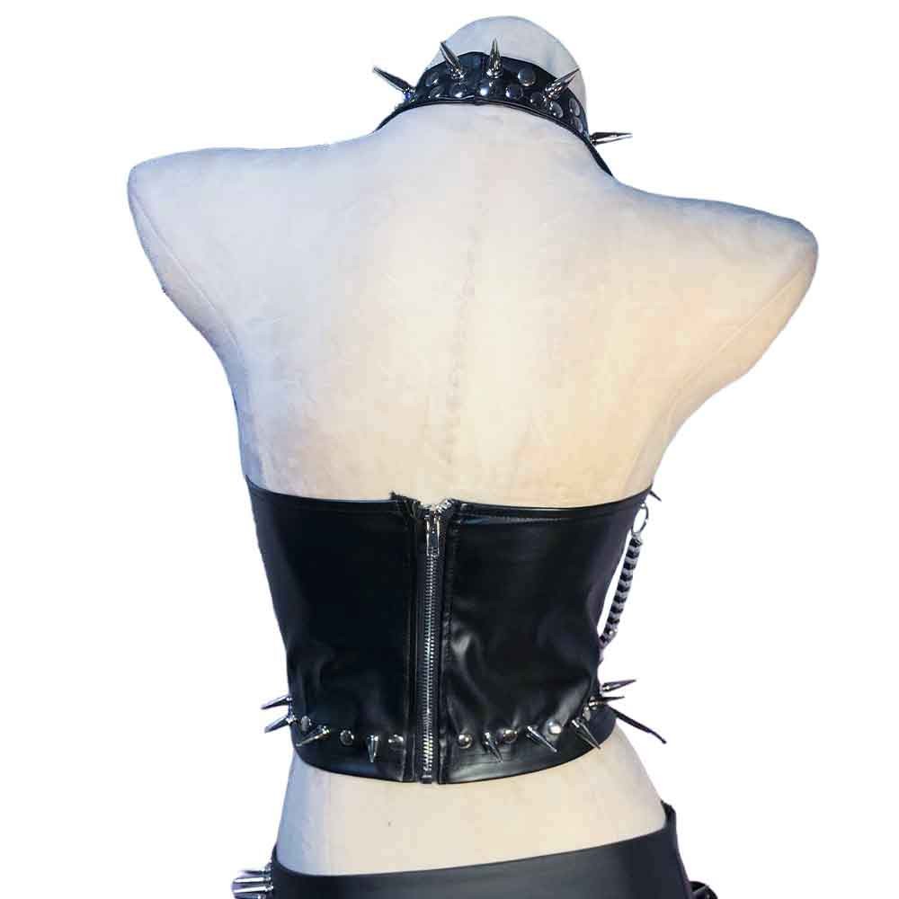 Goth Tops Women’s Emo Clothing Y2K Spiked Gothic Tank Punk Rock Clothes Grunge