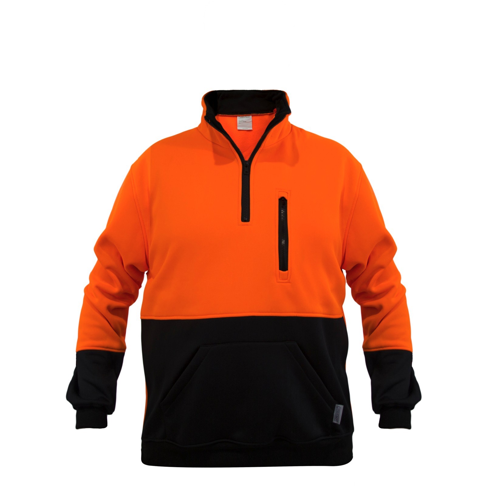 Hi-Vis Pullover Safety Workwear Fleece-lined Fleecy Zip Jumper Jacket Jorestech