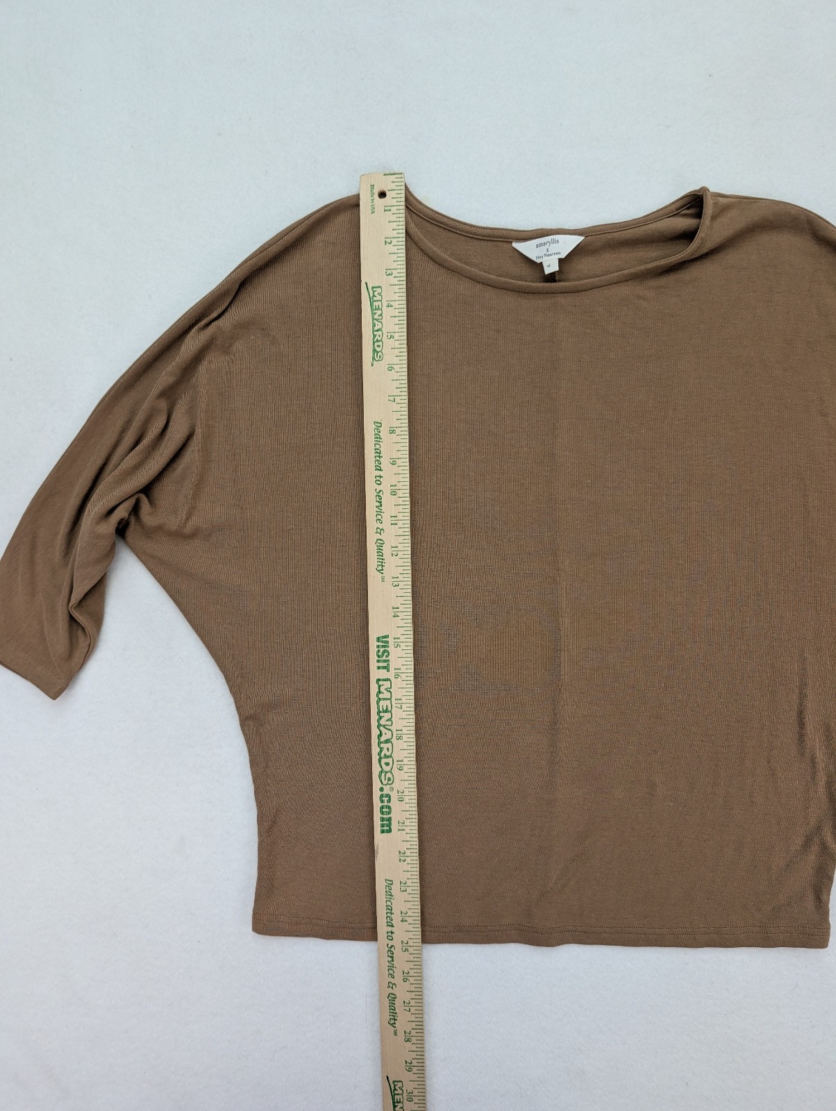 Amaryllis x Hey Nasreen Women’s Top Size M Brown Dolman Sleeve