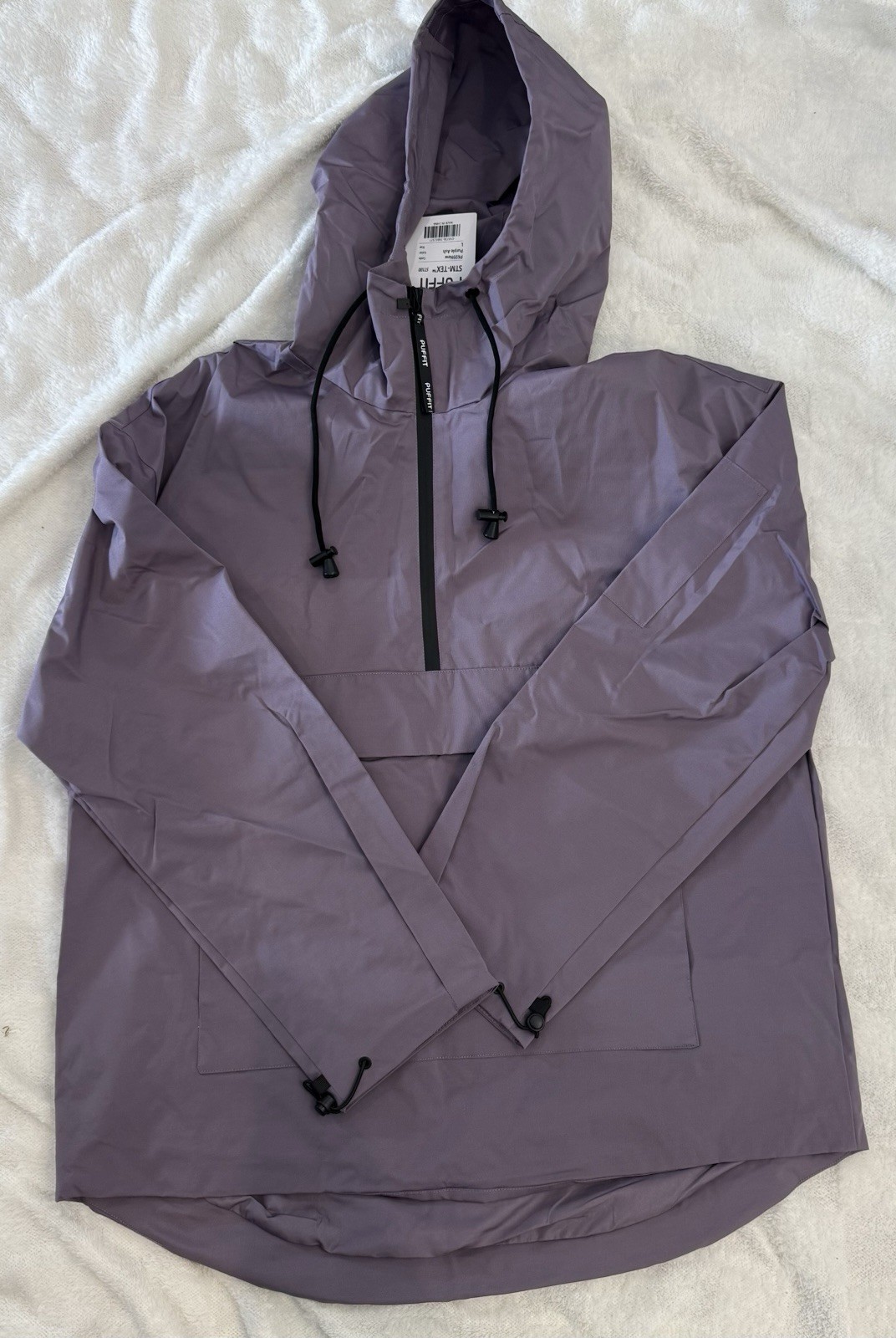 Puffit STM-TEX Waterproof Raincoat with Hoodie jacket & Kangaroo Pocket