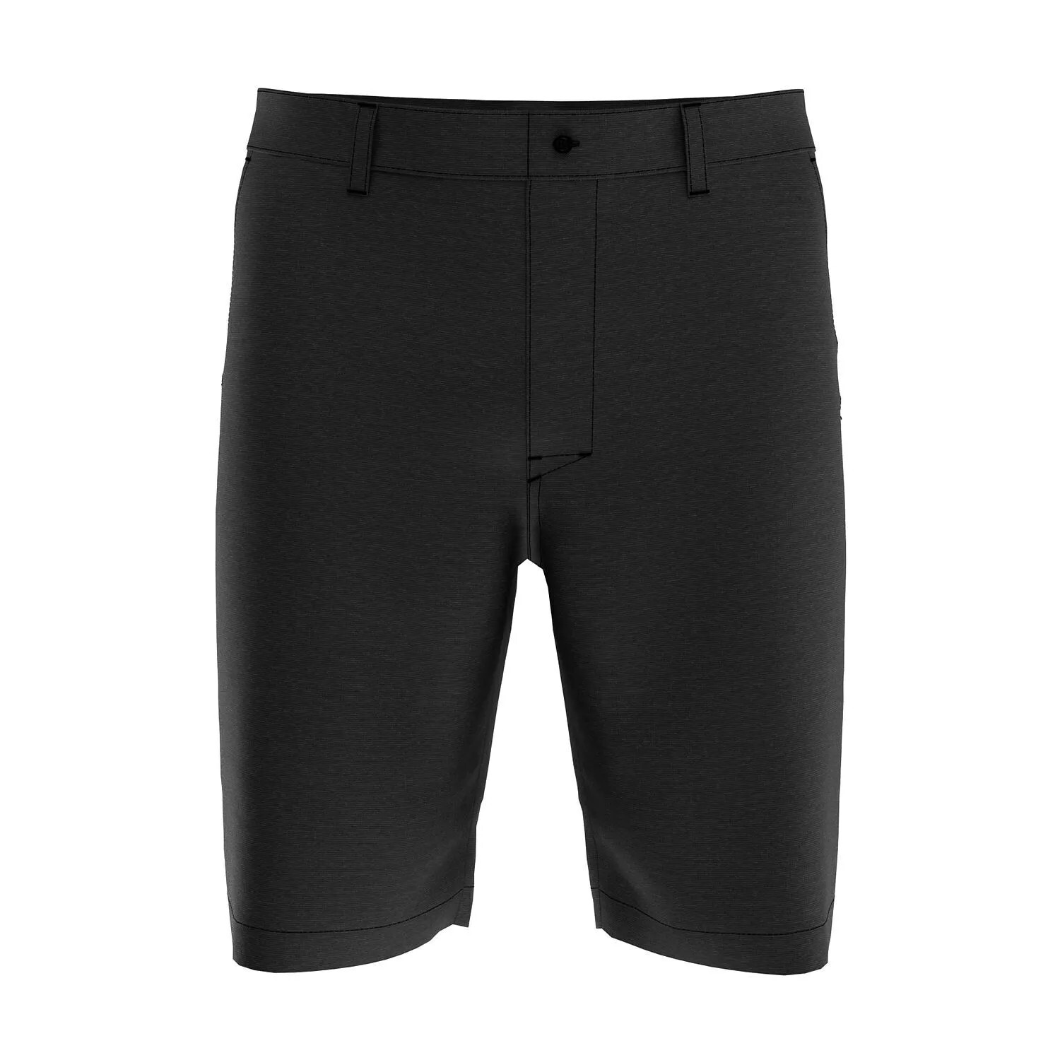 Callaway Golf Mens Black Heather Micro Striped Flat Front Shorts Sz 32 / 34 $75