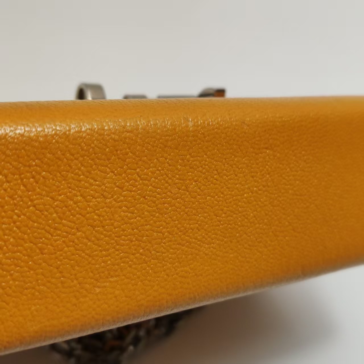 Hermes Verrou Mini 17 Chevre Mysore Soleil 9H Yellow Silver Hardware PHW Auth