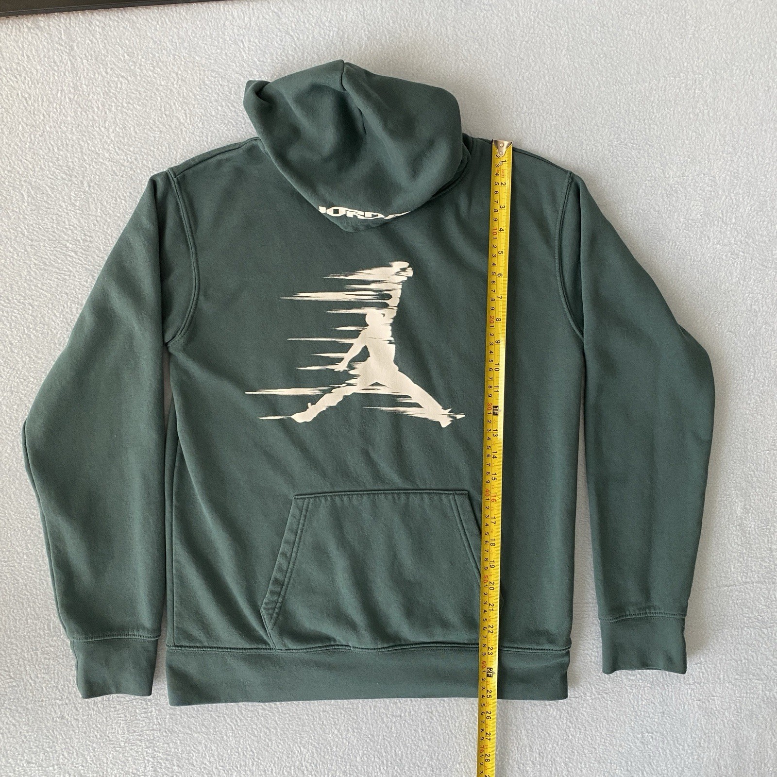 Nike Air Jordan Jumpman Pullover Hoodie Sweatshirt Green White Youth XL 13-15y