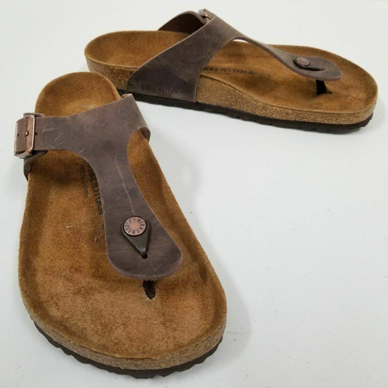 New with Box Birkenstock Gizeh Habana Regular – Select Size