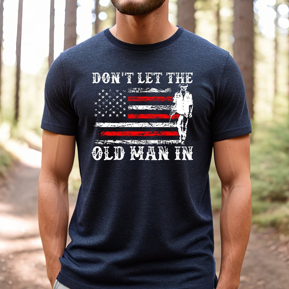 Dont Let The Old Man In T-Shirt Retro Country Music Memorial Tee For Fans