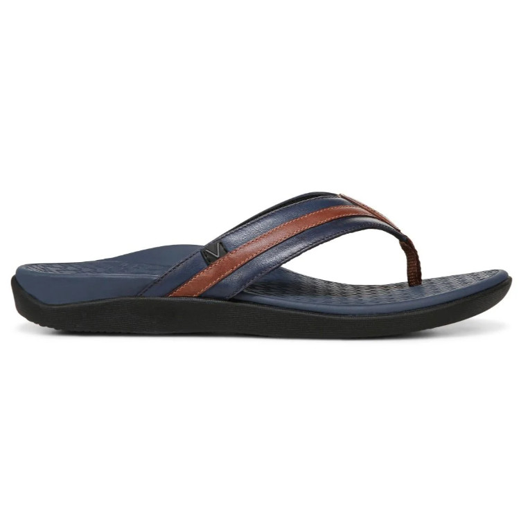 NEW Vionic Men’s Tide II Toe Post Sandal, Black