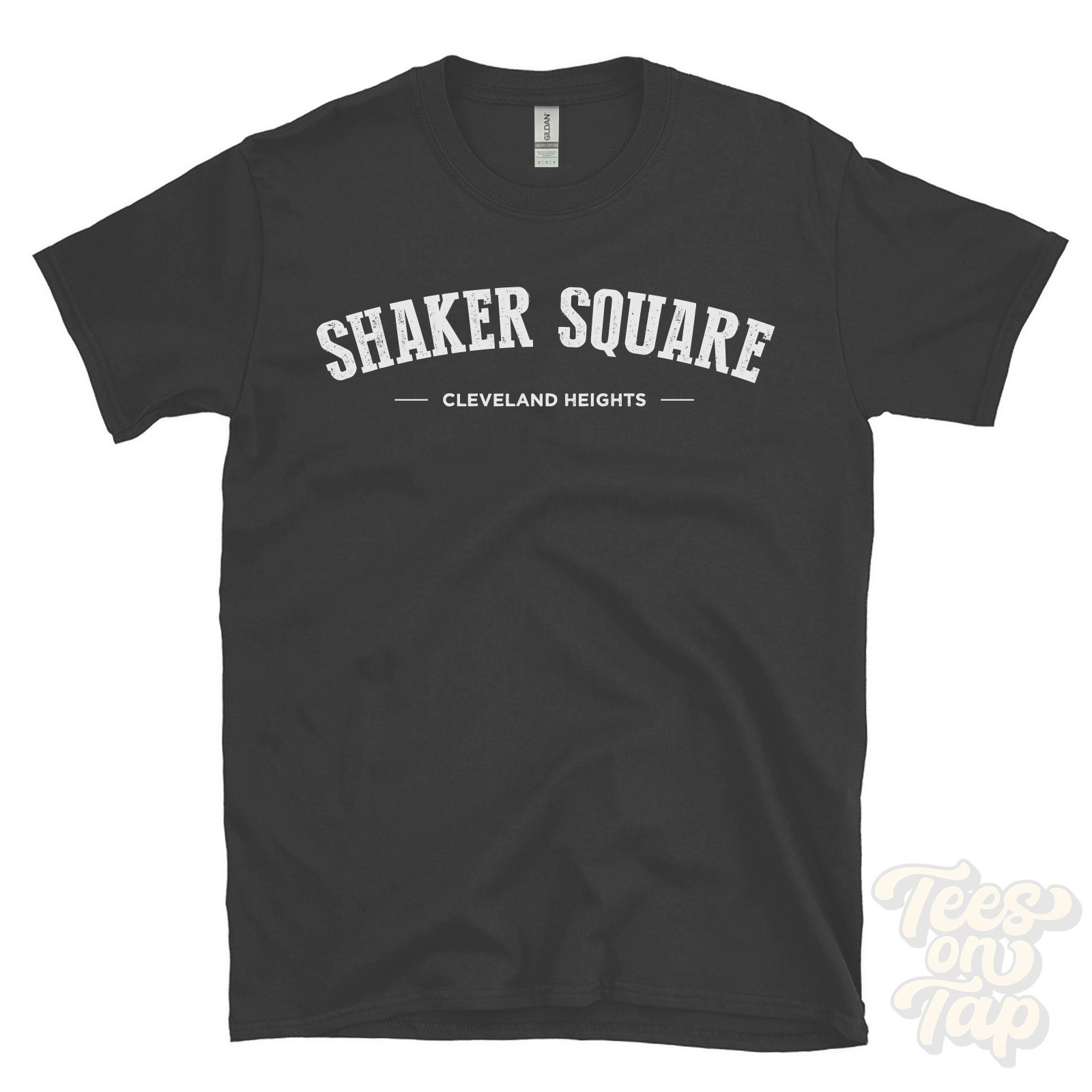 SHAKER SQUARE CLEVELAND HEIGHTS T-SHIRT Cuyahoga Ohio USA retro varsity gift