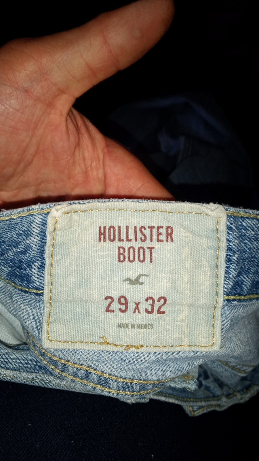 Men’s 29×32 Hollister Bootcut Light Blue Denim Jeans
