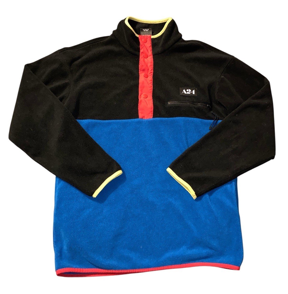 A24 Party Half Snap Fleece Men Size Medium Rare Colorway