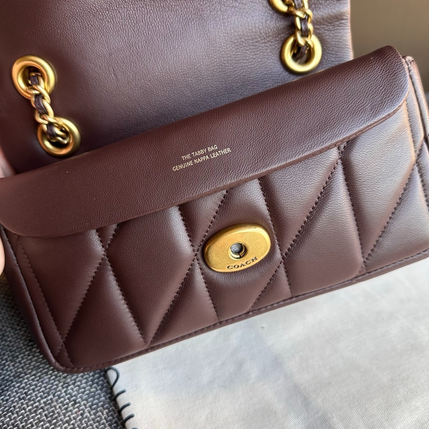 COACH Tabby Shoulder Bag 20 – Quilted CP149 Maple premium price