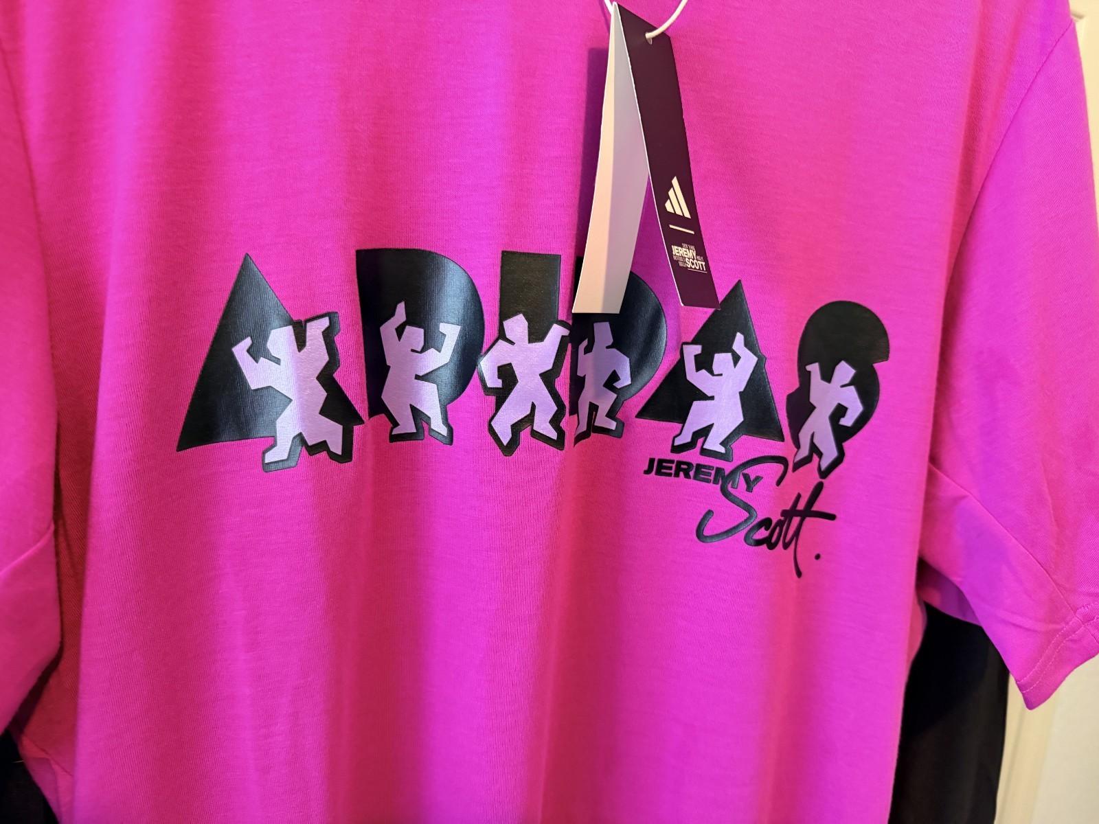 adidas Jeremy Scott Graphic Climacool T-Shirt Pink Men’s Size Medium JL7619