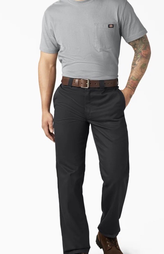 NWT Dickies Men’s Original 874 Flex Work Pants 34×34 Charcoal Gray