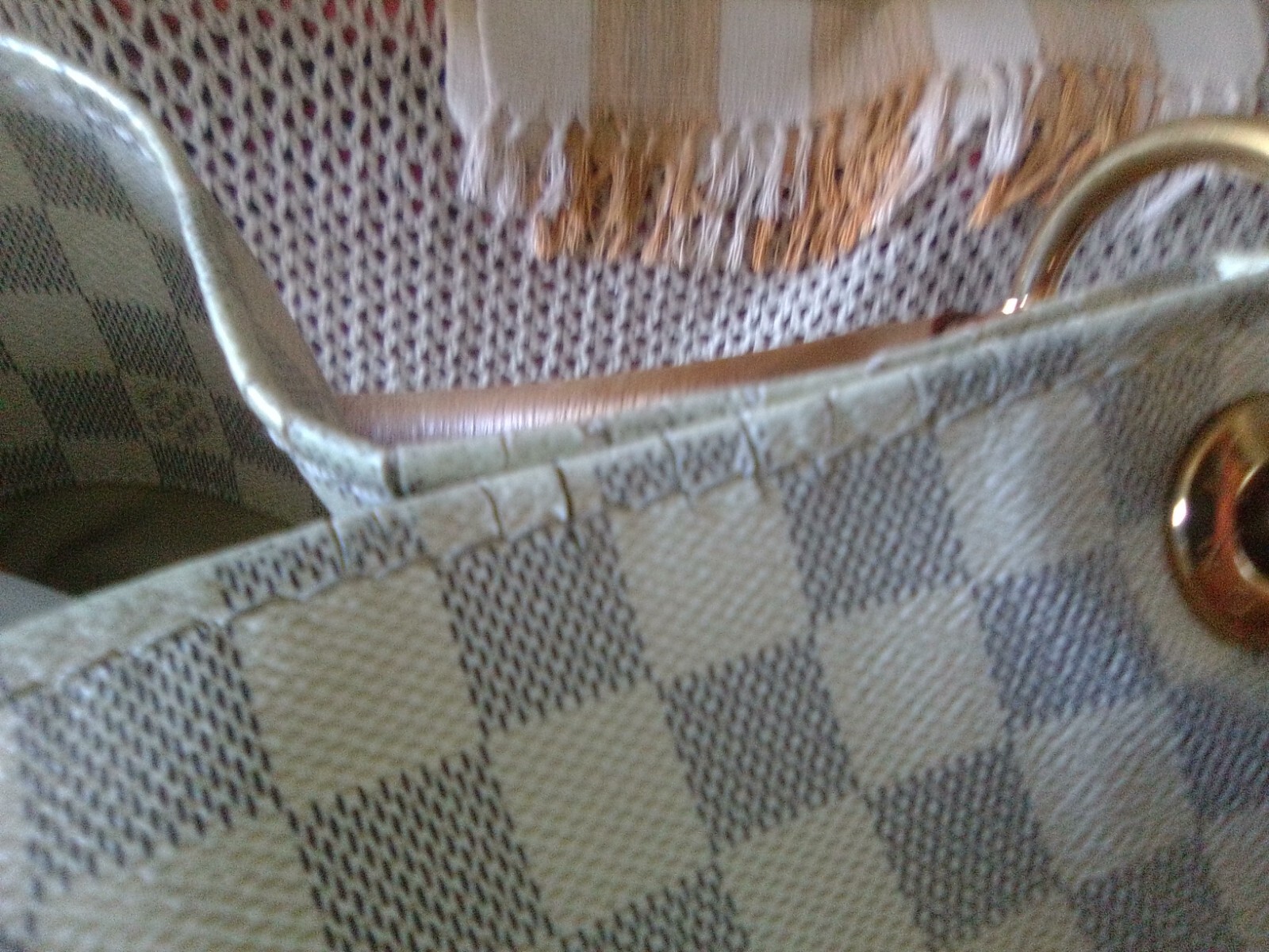 AUTHENTIC LOUIS VUITTON DAMIER AZUR ARTSY MM DUST COVER AUTHENTICATION CARDS