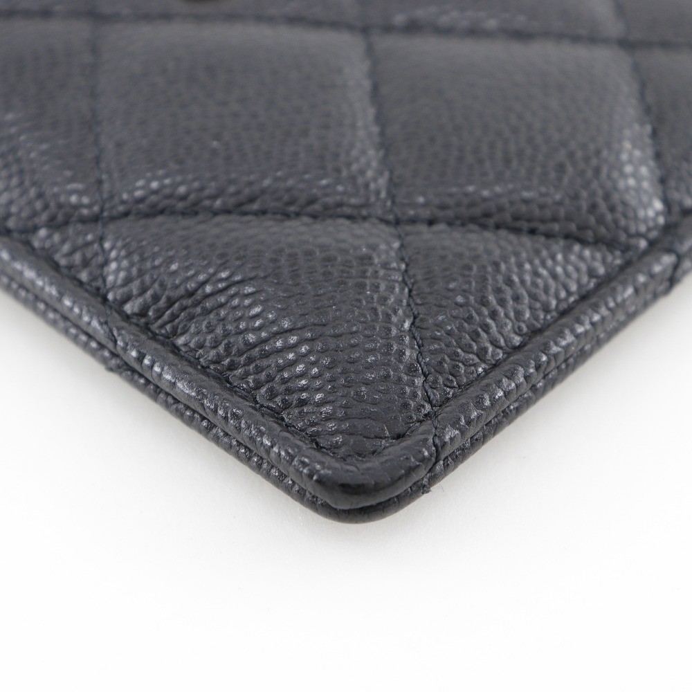 CHANEL Matelasse Card Case AP3595 Gold Hardware COCO Mark black/Cabin skin…