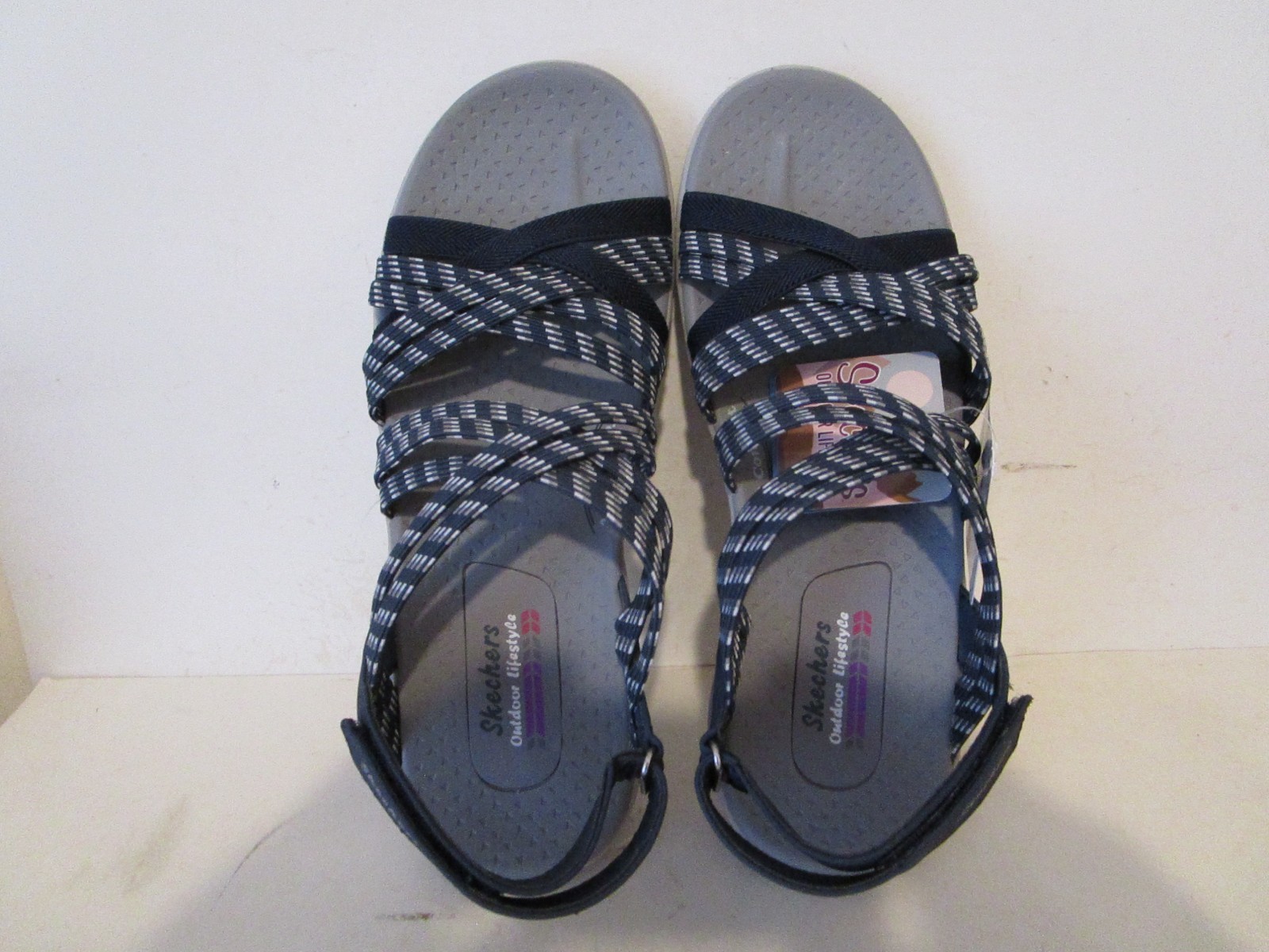 Skechers Washable Vegan Reggae Cup Sport Womens Sandals Navy Size 8