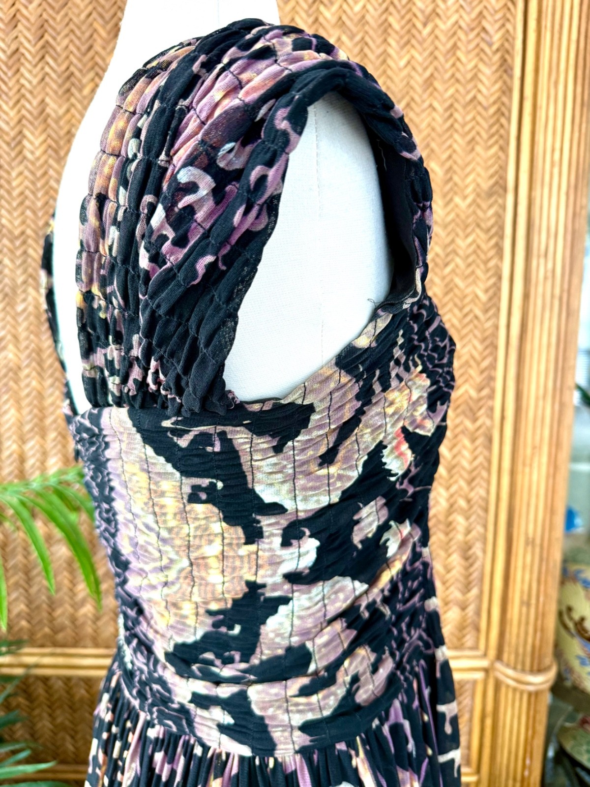 Y2k Vtg Rare Vivienne Tam Water Dragon Dress sz S/M