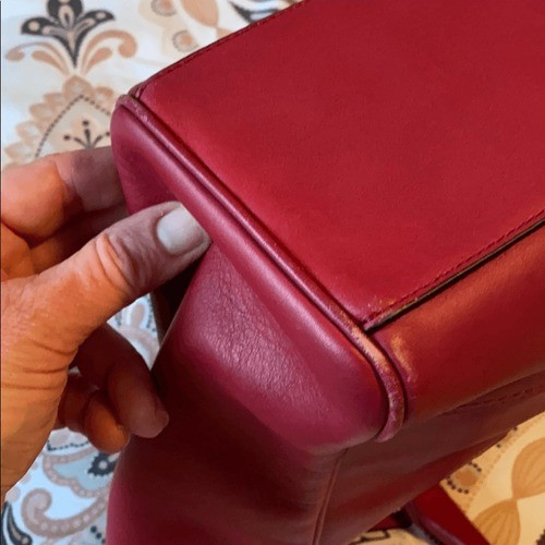 Coach Legacy handbag in black cherry