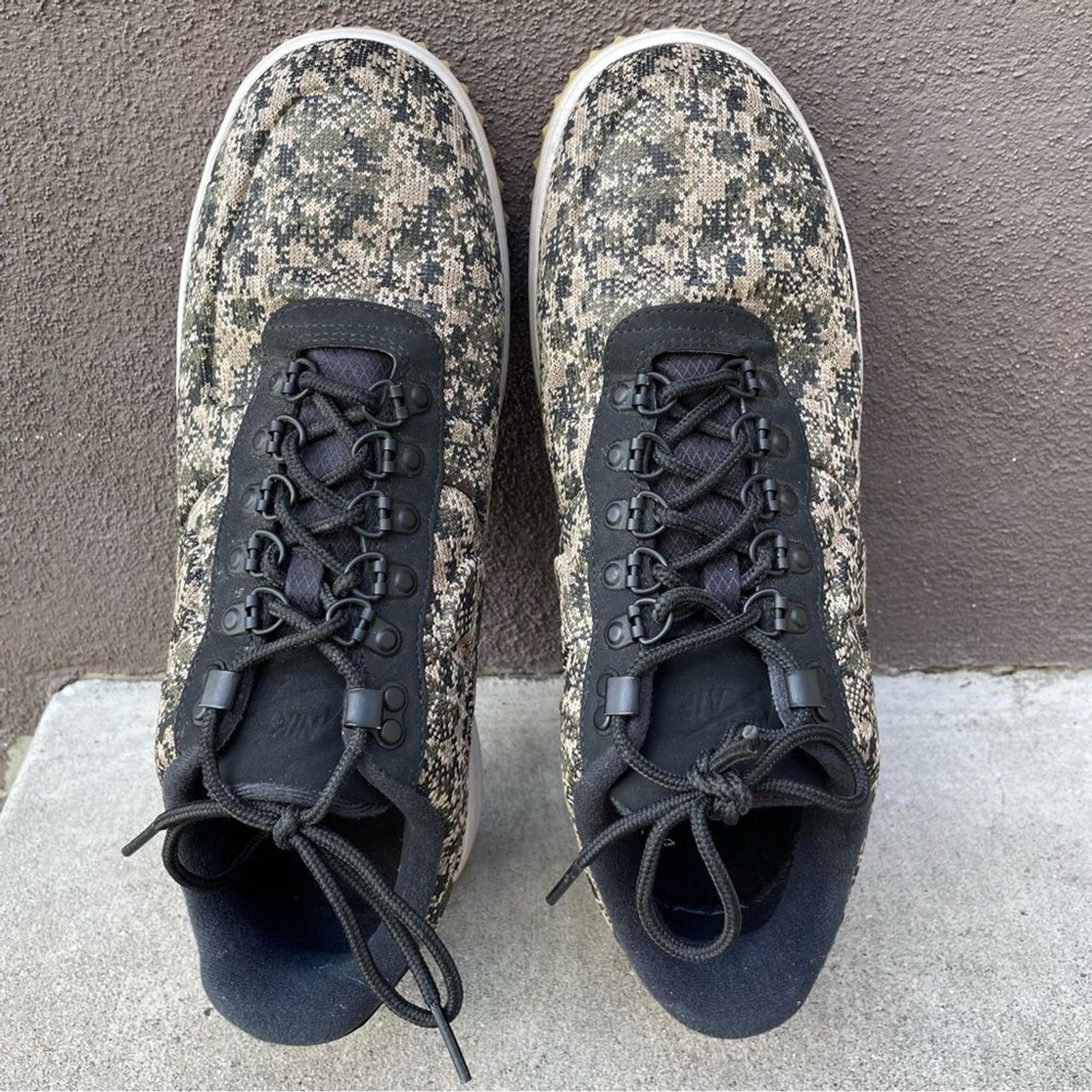 Nike LF1 Duckboot Low Camo Canvas Black Green Khaki Men Sneakers Shoes (Size10)
