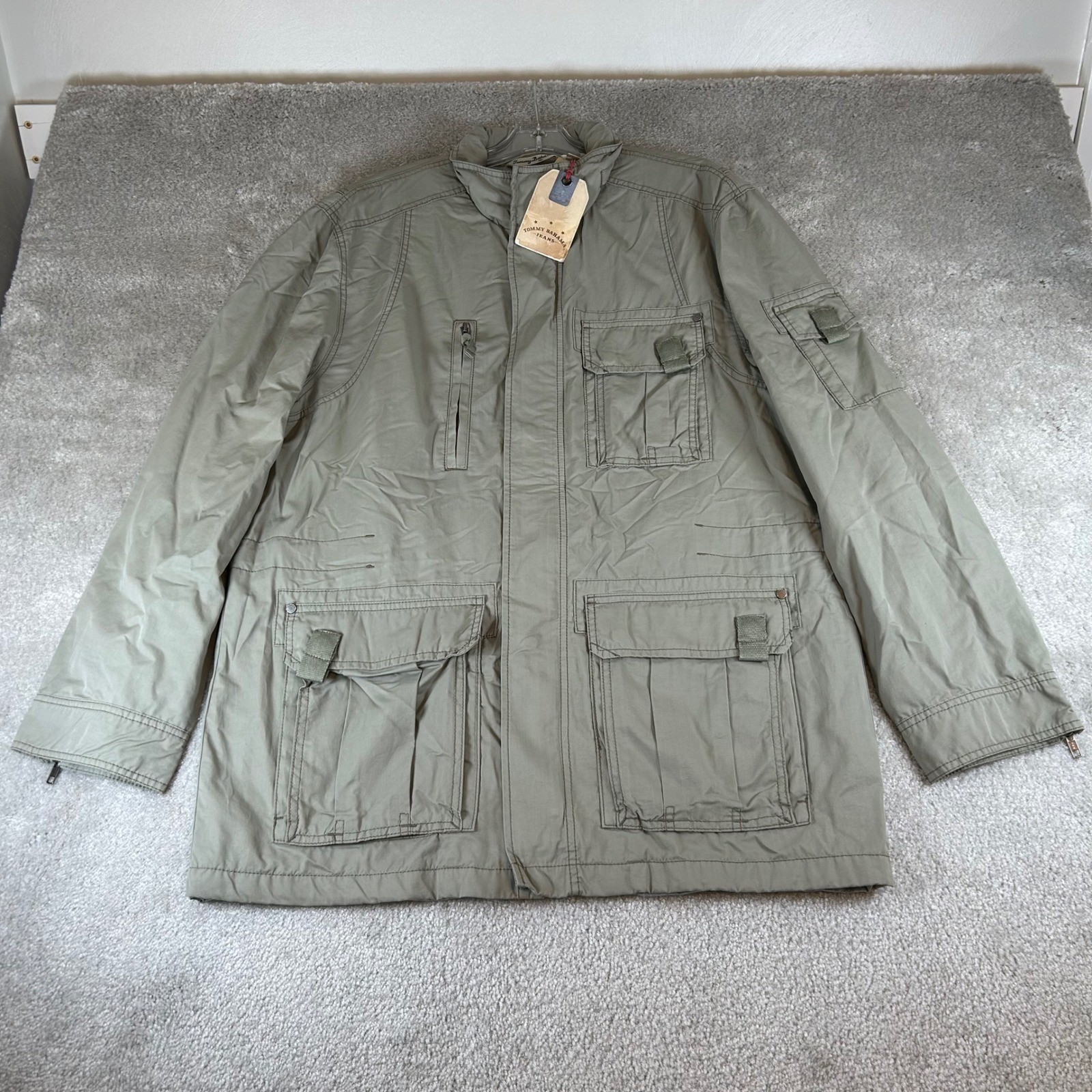 Tommy Bahama Field of Dreams Jacket Men’s Large Weathered Shale Green TD5532 NWT