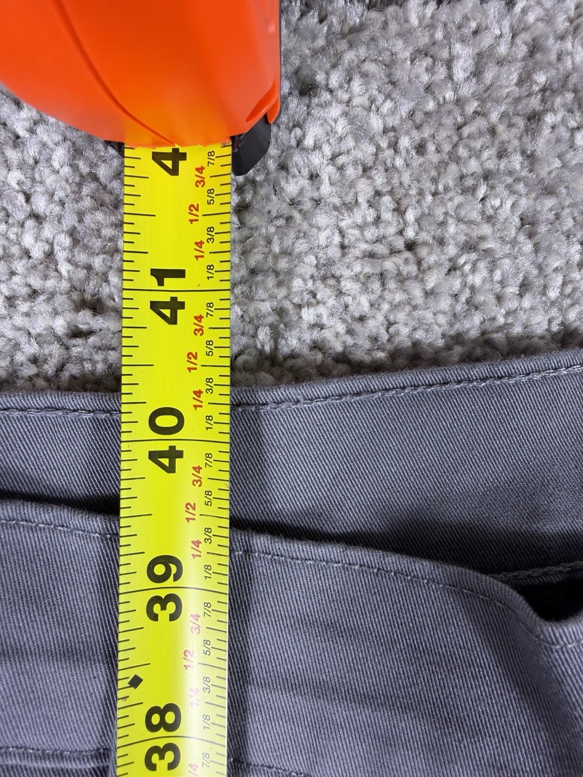 40 Grit by Duluth Trading Co Men’s 32×30 Standard Fit Chino Pants Gray Stretch