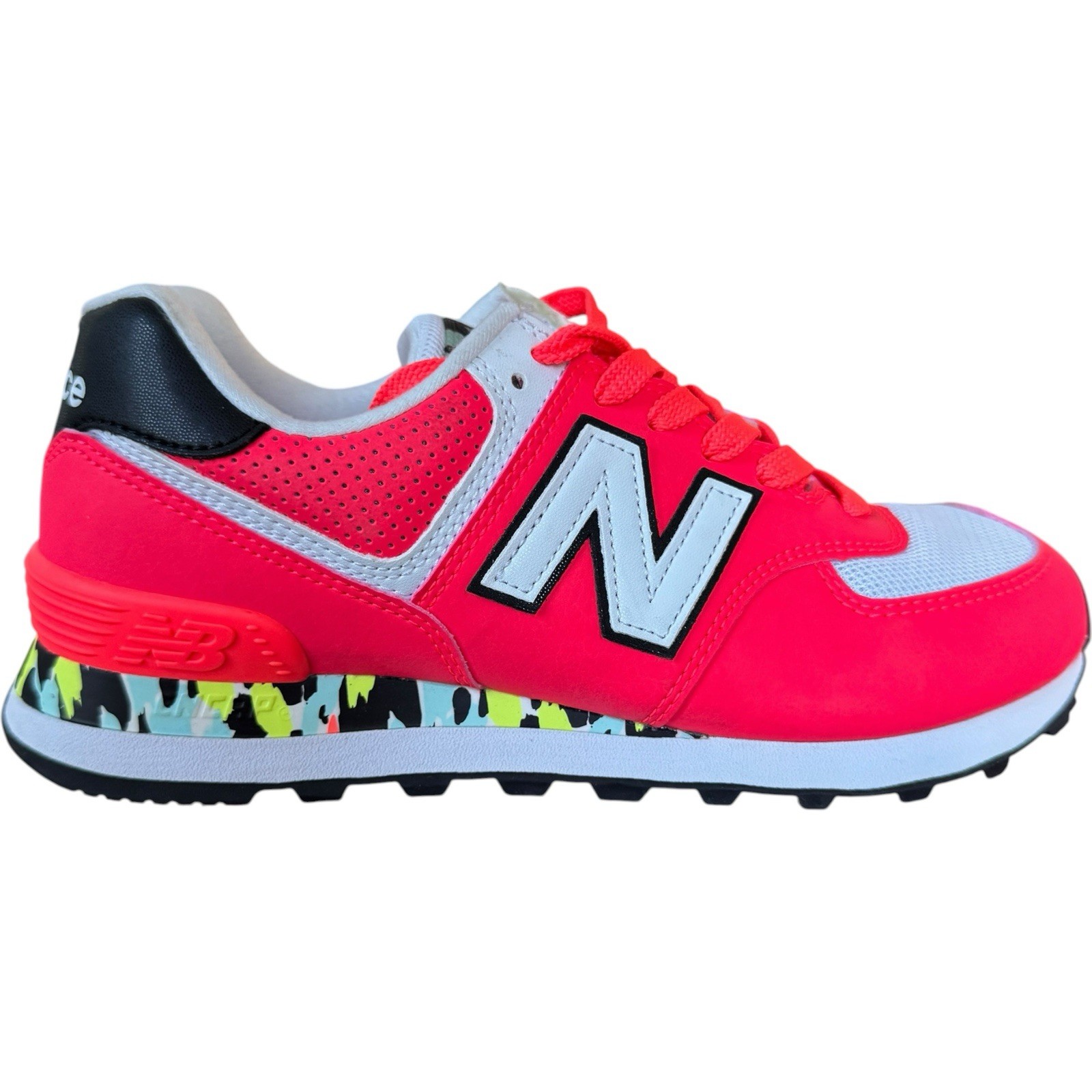 New Balance 574 ‘Vivid Coral Camo’ Sneaker Shoe Women’s 7.5 Wl574cu2 2021 NEW