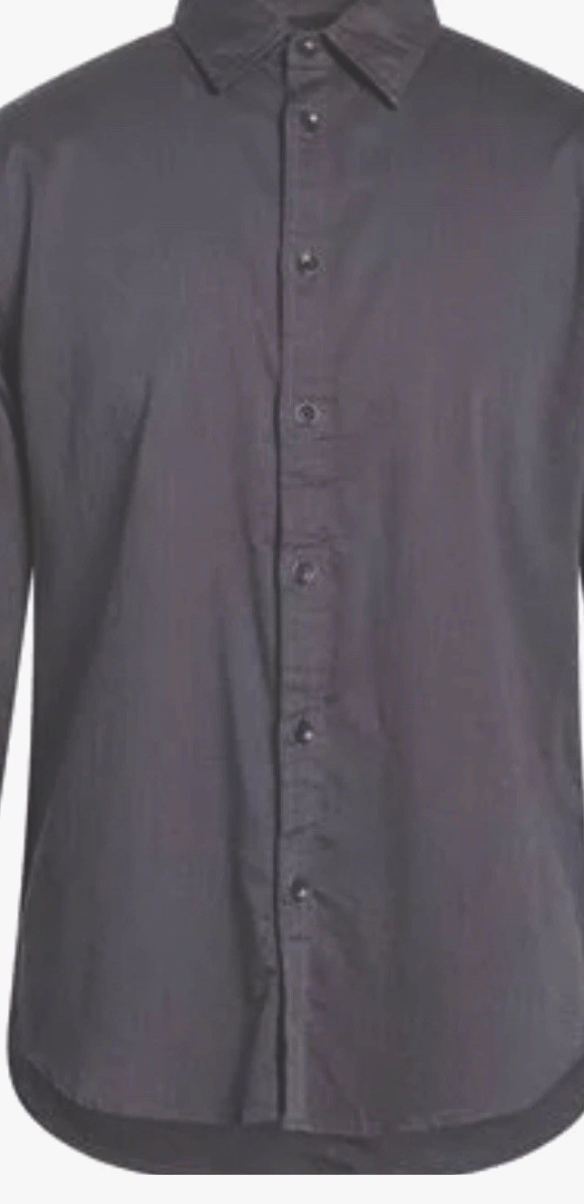 $200 NWT Rag & Bone Tomlin Stretch Dobby Button-Up Shirt in Dark Shadow LARGE