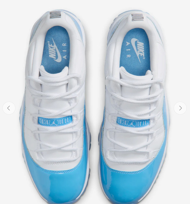 Nike Air Jordan 11 Retro Low Men Shoes University Blue White Black FV5104-100