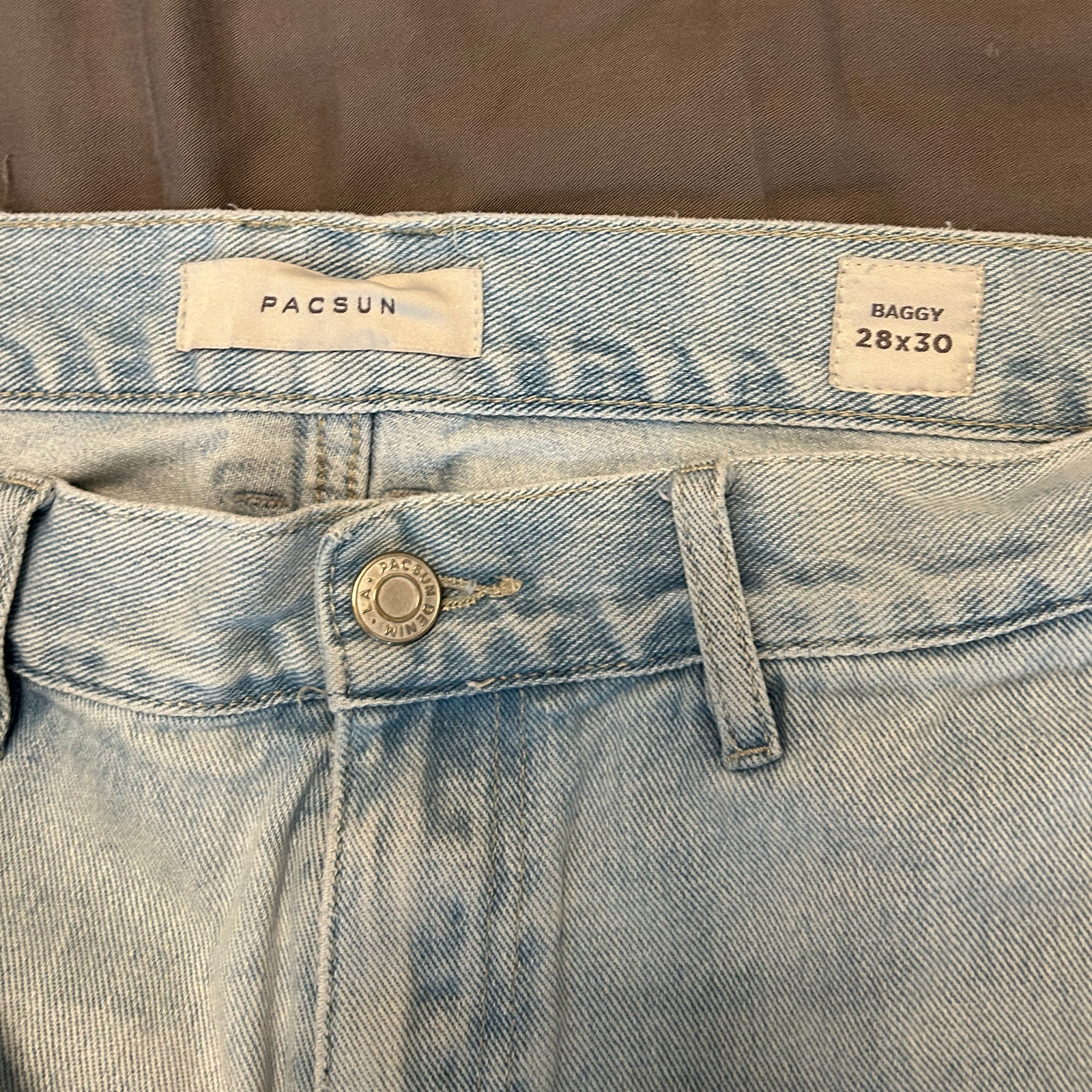 PacSun Light Blue Cargo Jeans Men’s 28×30