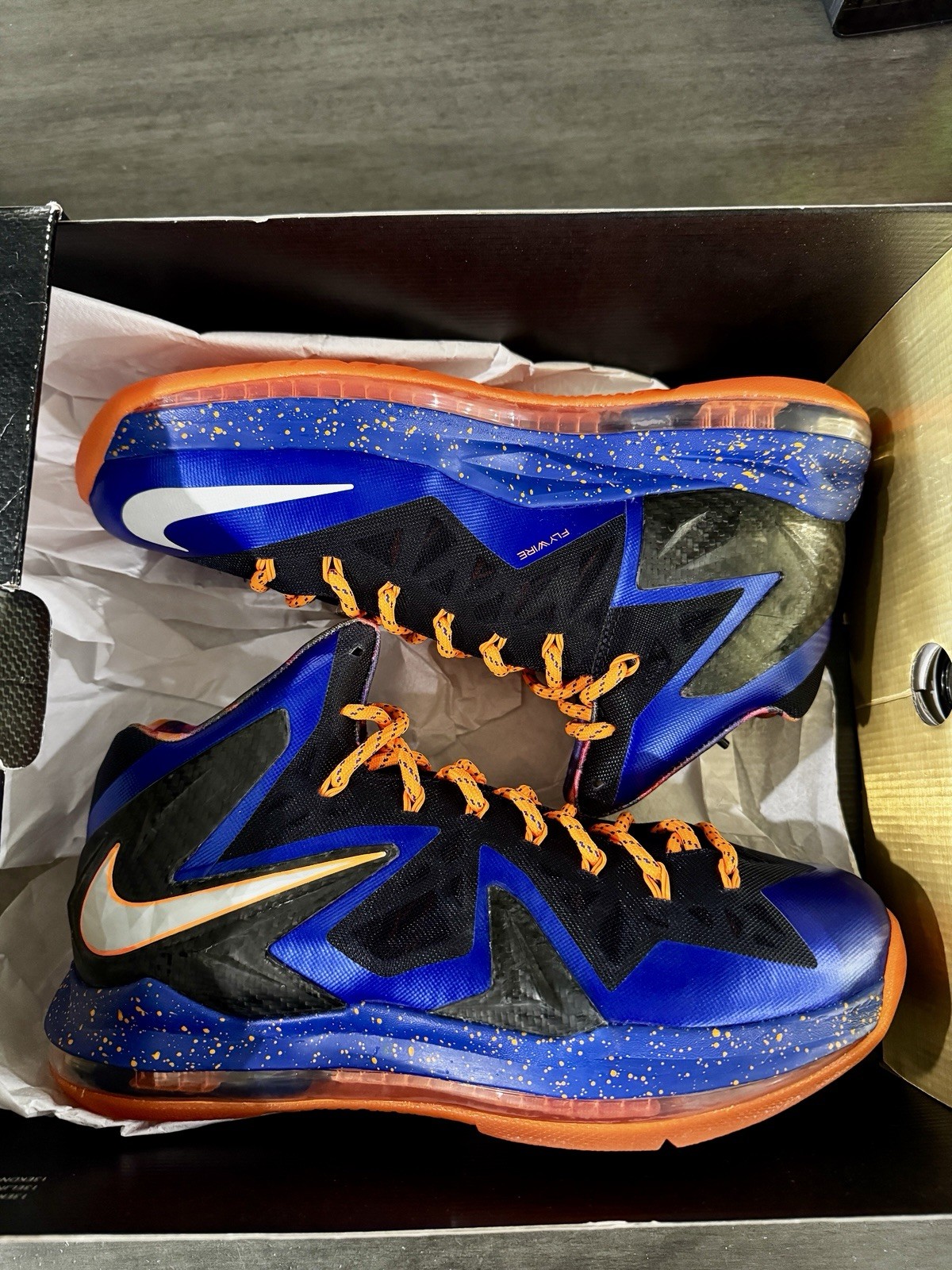 Nike LeBron 10 P.S Elite Superhero 2013 Size 9 Mens 579827-400 New