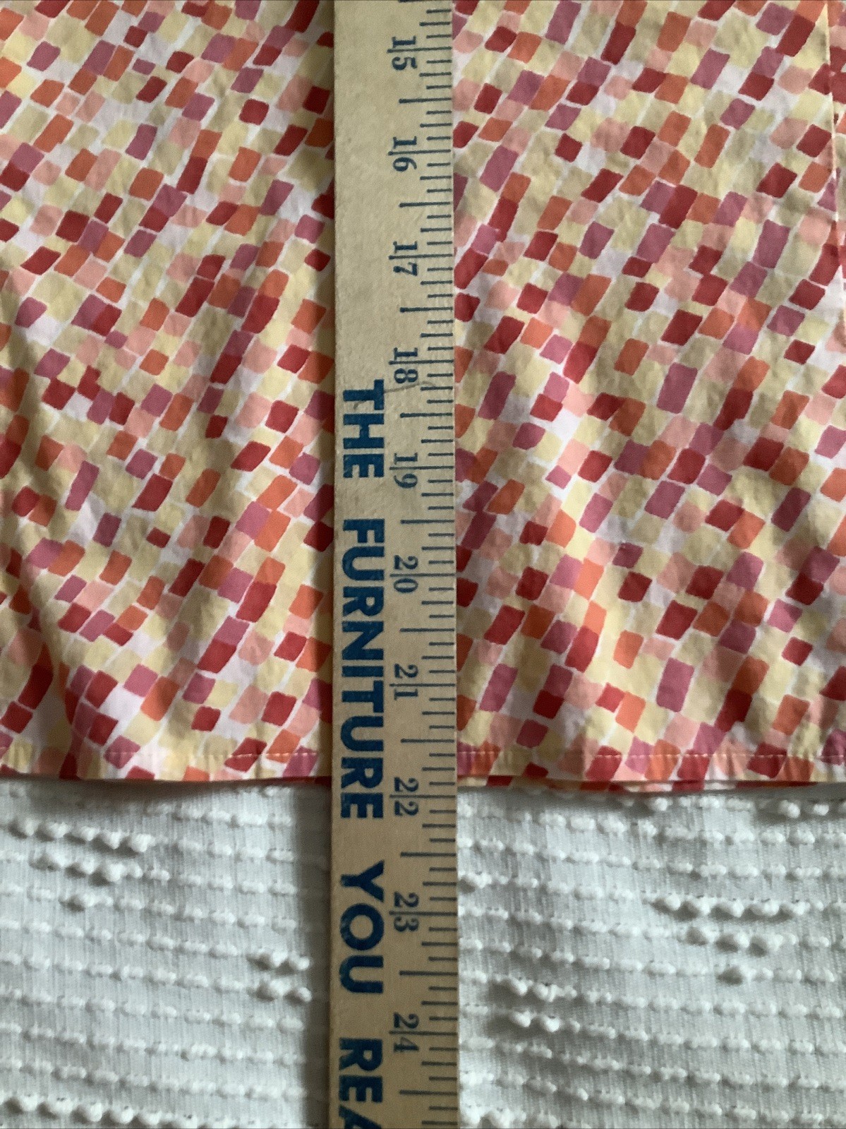 Talbots 14 Multicolored Sleeveless V Neck Side Zipper Cotton Spandex Stretch