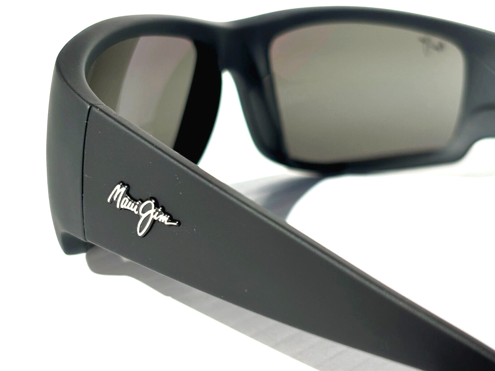 NEW Maui Jim WORLD CUP Matte Black Rubber POLARIZED Grey GLASS Sunglass 266-02MR